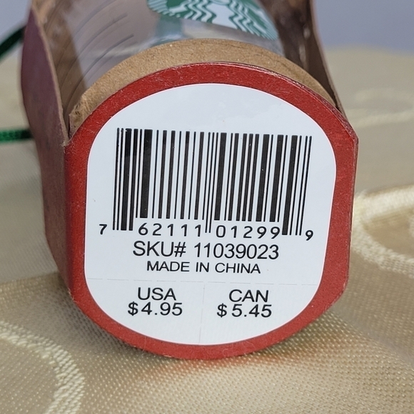 Starbucks 2014 Plastic Cold Cup with Straw Christmas Ornament - Collectors Piece - Picture 4 of 4